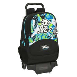 School Rucksack with Wheels El Niño Green bali Black (32 x 44 x 16 cm)