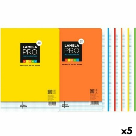 Replacement sheets Lamela Multicolour A4 100 Sheets 3 mm (5 Units)