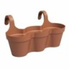 Plant pot Artevasi 54 x 30,5 x 28 cm Terracotta Plastic