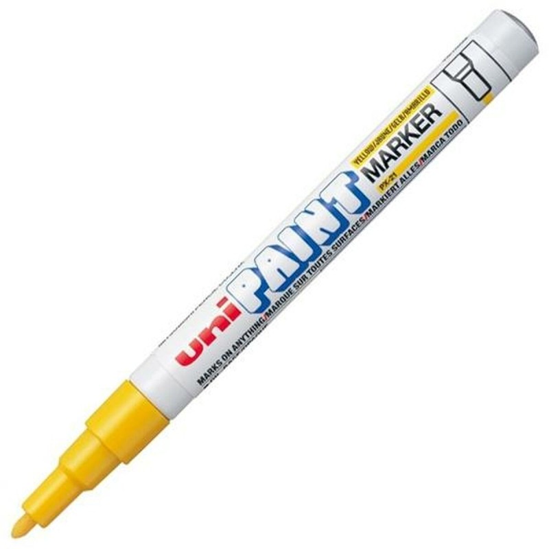 Permanent marker Uni-Ball Paint PX-21L Yellow 12 Pieces