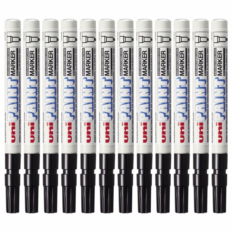 Permanent marker Uni-Ball Paint PX-21L Black 12 Pieces