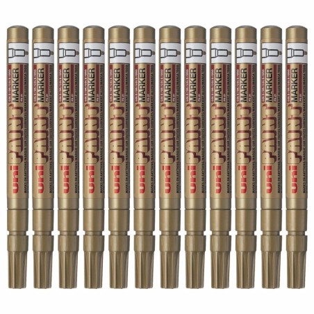 Permanent marker Uni-Ball Paint PX-21L Golden 12 Pieces