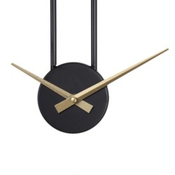 Wall Clock 50 x 5 x 62 cm Black Metal