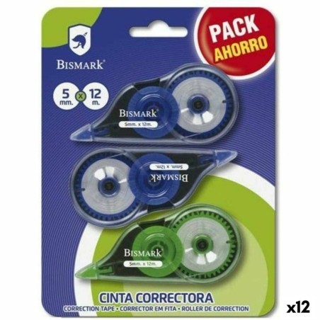 Correction Tape Bismark Blue Green 5 mm 12 m (12 Units)