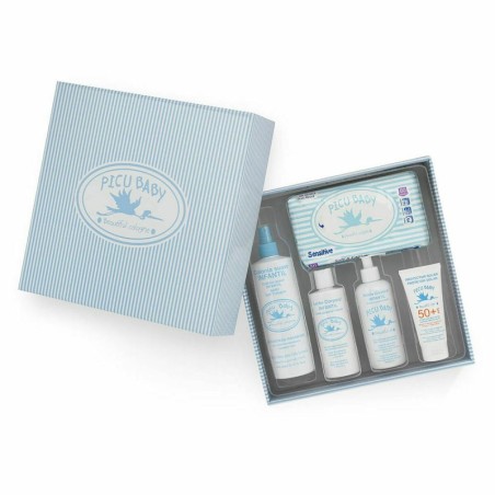 Gift Set for Babies Picu Baby Infantil Caja Rayas Azul New Blue 5 Pieces