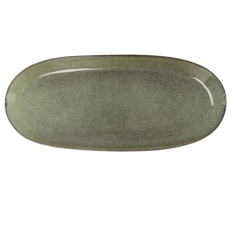 Serving Platter Bidasoa Ikonic Green Ceramic 36 x 16 cm (Pack 2x)