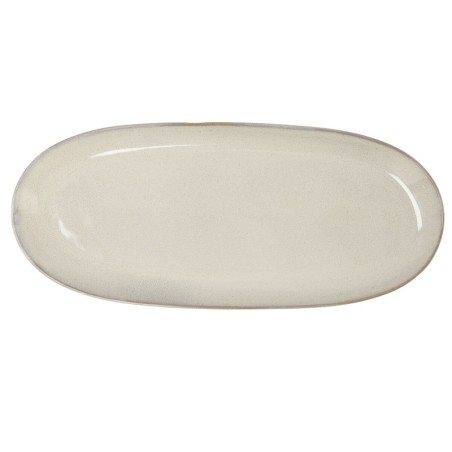 Serving Platter Bidasoa Ikonic White Ceramic 36 x 16 cm (Pack 2x)