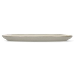 Serving Platter Bidasoa Ikonic White Ceramic 36 x 16 cm (Pack 2x)