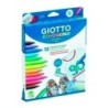 Set of Felt Tip Pens Giotto Decor Textile Multicolour (4 Units)