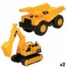 Construction Vehicles Speed & Go 13 x 27 x 19 cm (2 Units)