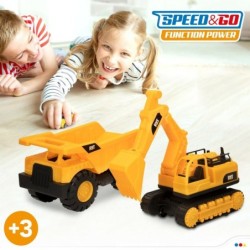 Construction Vehicles Speed & Go 13 x 27 x 19 cm (2 Units)