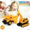 Construction Vehicles Speed & Go 13 x 27 x 19 cm (2 Units)