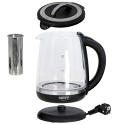 Kettle Adler CR 1290 Black Glass 2200 W 2 L