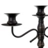 Candle Holder 42 x 12 x 42 cm Black Metal