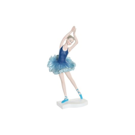 Decorative Figure DKD Home Decor Blue Romantic Ballet Dancer 11 x 6 x 23 cm