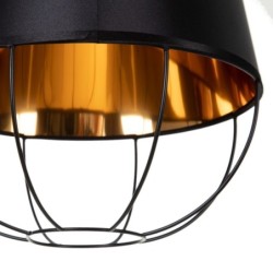 Ceiling Light Black Golden Metal 30 x 30 x 41 cm