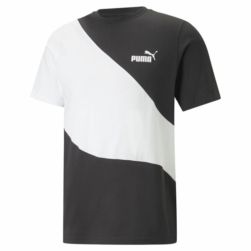 Men’s Short Sleeve T-Shirt Puma Powert White Black