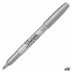 Permanent marker Sharpie 1891063 Silver 1,4 mm (12 Units)