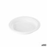 Set of reusable plates Algon White Plastic 20,5 x 20,5 x 3 cm (6 Units)