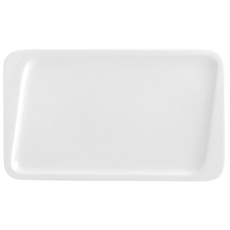 Dessert dish Quid Chef Ceramic White 25 x 15 cm (6 Units) (Pack 6x)