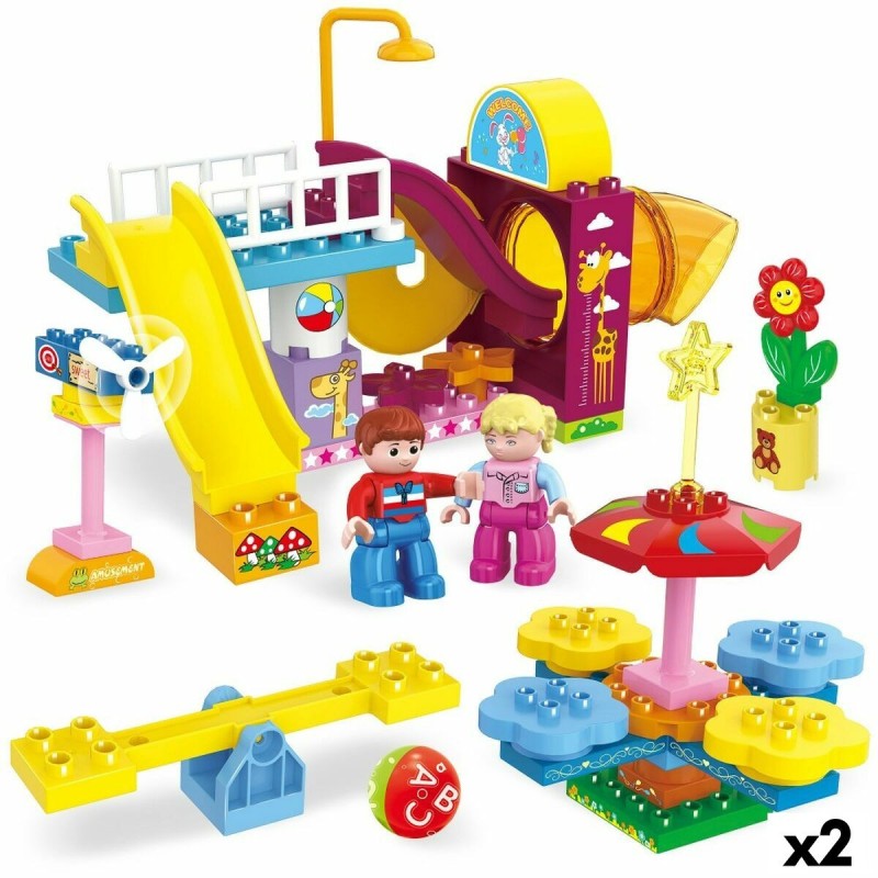 Construction set Colorbaby Playground 50 Pieces (2 Units)