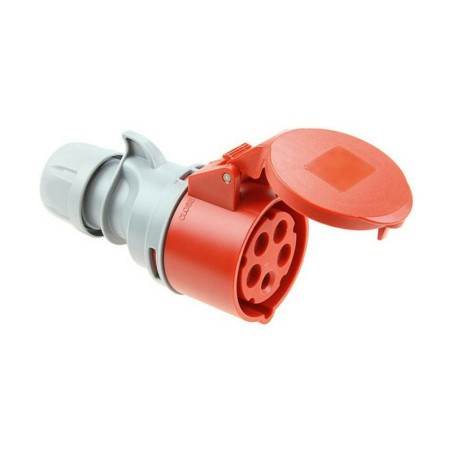 Plug-in base Solera 903152a CETAC With lid Red IP44 16 A 400 V Aerial