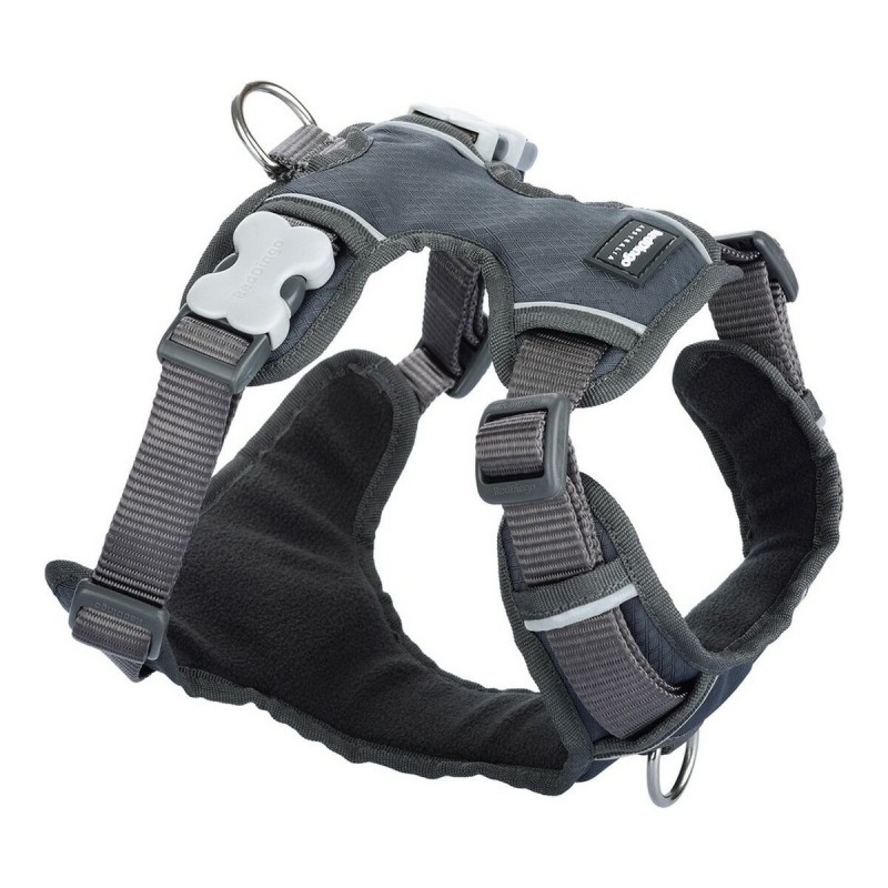 Dog Harness Red Dingo Padded Grey M