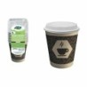 Set of glasses Algon Cardboard Coffee 8 Pieces 250 ml (36 Units)