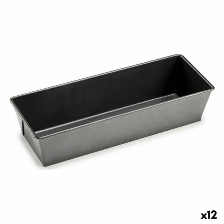 Rectangular Mould Dark grey Metal Carbon steel 11,5 x 7,7 x 31 cm (12 Units)