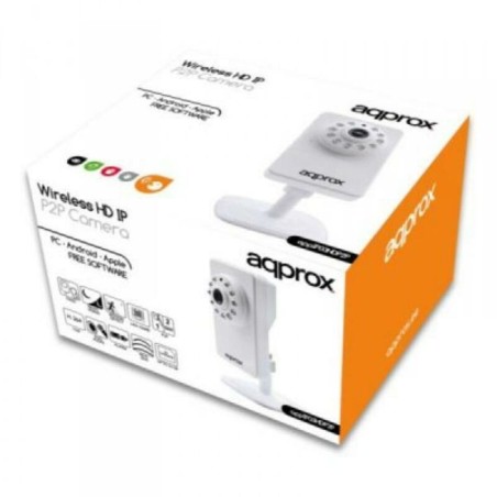 IP camera approx! APPIP03HDP2P HD IR P2P micro SD Wifi White