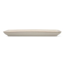 Serving Platter Bidasoa Ikonic White Ceramic 28 x 14 cm (Pack 4x)