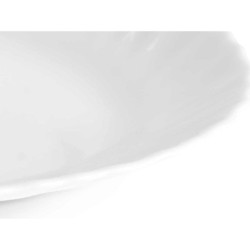 Serving Platter White Glass 25 x 2 x 19 cm (24 Units)