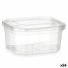 Rectangular Lunchbox with Lid Transparent polypropylene 370 ml 10,7 x 5,5 x 11,7 cm (24 Units)