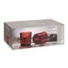 Set of glasses Bistro Red Glass 380 ml (4 Units)