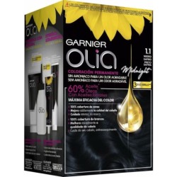 Permanent Dye Garnier Olia Ammonia-free Nº 1,10 Black Sapphire