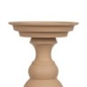 Candleholder 15 x 15 x 28 cm Beige Aluminium