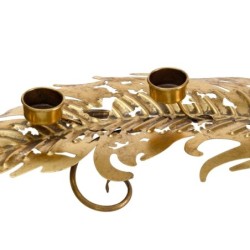 Candleholder 60,5 x 28,5 x 11 cm Golden Metal