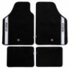 Car Floor Mat Set Sparco Black/Silver Grey Silver Carpet (4 pcs)