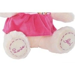 Teddy Bear DKD Home Decor Blue Beige Pink Children's Bear 27 x 20 x 30 cm (2 Units)