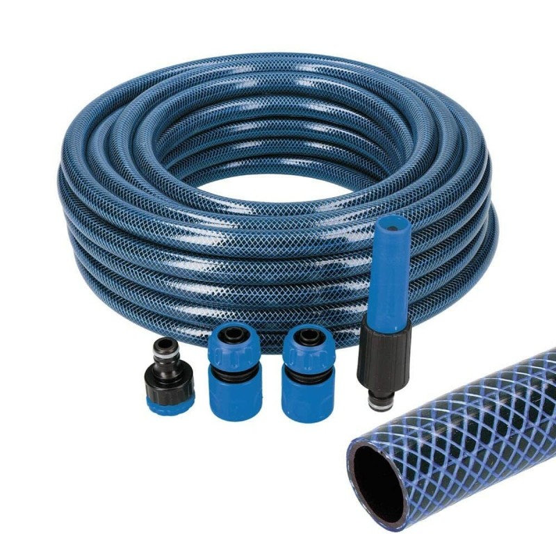 Hose with accessories kit EDM Blue 20 mm x 25 m 5/8"