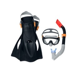 Diving Goggles with Snorkle and Fins Bestway Adult Multicolour 41-46