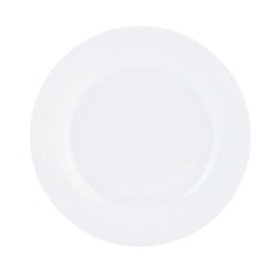 Flat Plate Quid Basic White Ceramic 23 cm (12 Units)