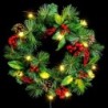 Advent wreathe PVC Multicolour Metal 40 x 40 x 10 cm