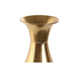 Vase Home ESPRIT White Golden Metal 14 x 14 x 63 cm