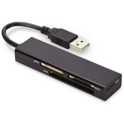 External Card Reader Ednet 85241 Black