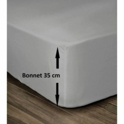 Bottom sheet Lovely Home Light grey Double bed (180 x 200 cm)