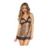 Babydoll Seven Til Midnight Sateen Leopard