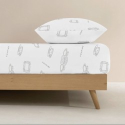 Fitted bottom sheet Friends 90 x 200 cm