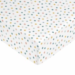 Fitted bottom sheet Kids&Cotton Kibo Multicolour 90 x 200 cm