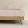 Fitted bottom sheet Kids&Cotton Xalo Pink 90 x 200 cm